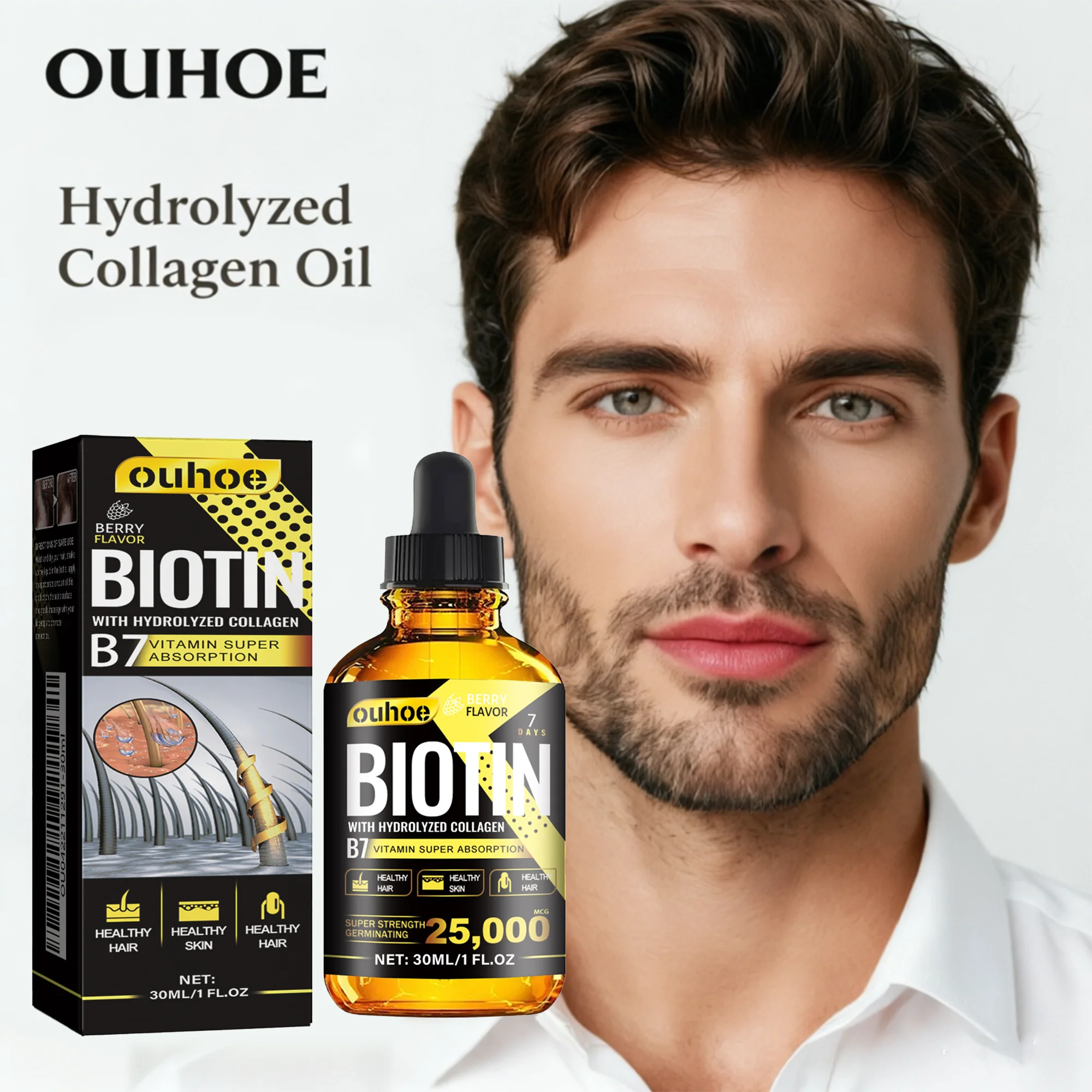 

OUHOE Hair Essential Oil Daily Scalp Care Nourishing Oil Mild Hair Treatment For Men And Women For Regular Scalp And Hair Condition Maintenance