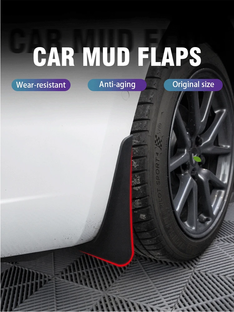 Car Mudguards For Audi A4 Accessories B9 2016 ~ 2023 Auto Mud Flaps Splash Guard Front Rear Fender 4PCS Car Mudflap Accessories