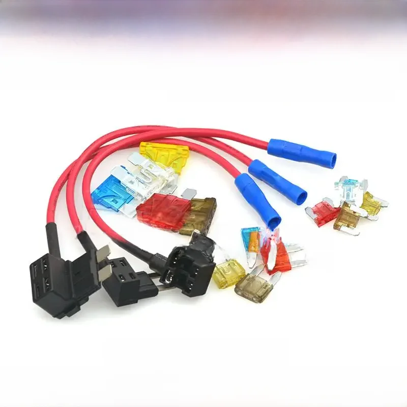 TAP Adapter z 10A Micro Mini standardowy bezpiecznik ostrza ATM 12V MINI mały średniej wielkości samochodowy uchwyt bezpiecznika Add-a-circuit Piggy Back bezpiecznik — zdjęcie 2