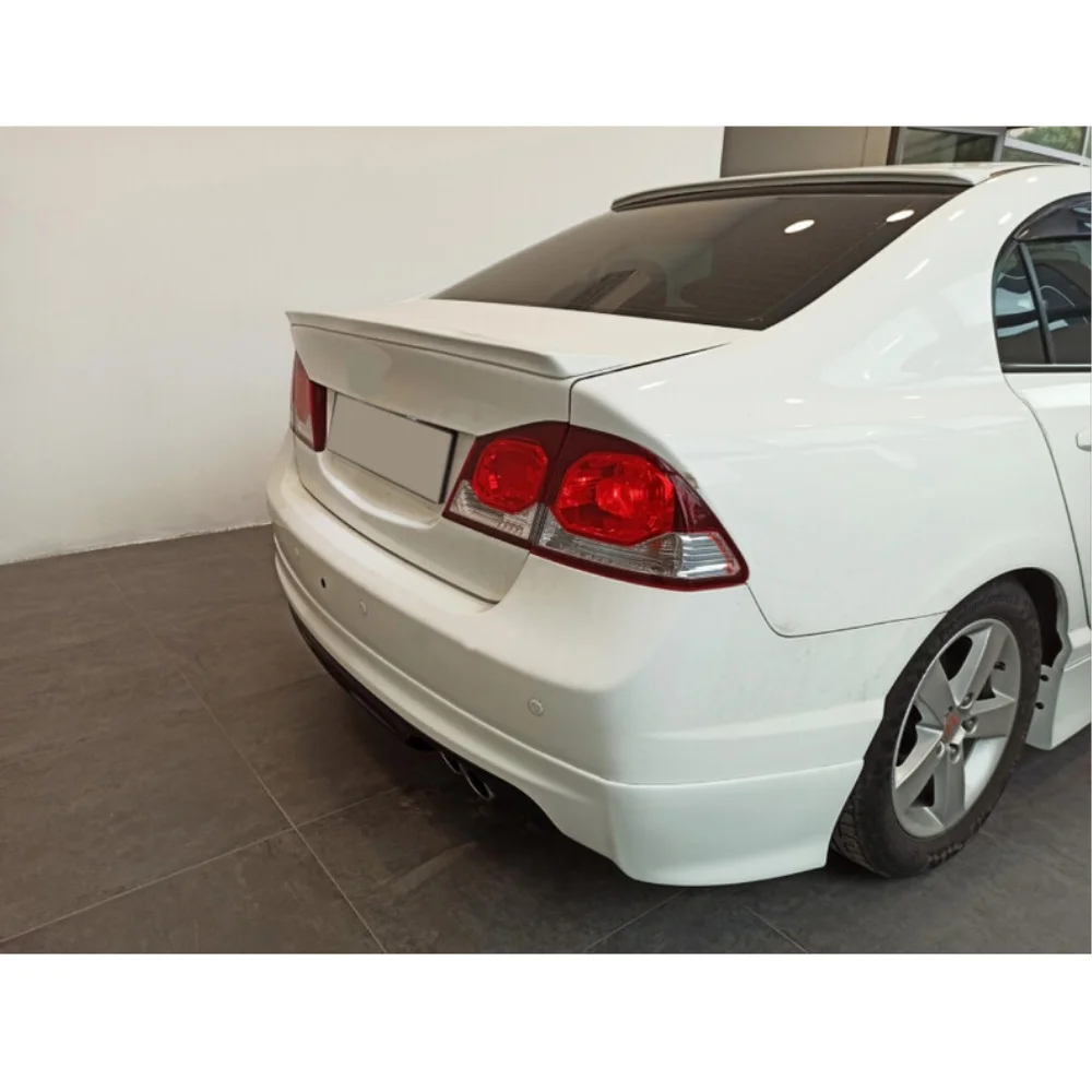 ABS Plastic Rear Roof Spoiler For Honda Civic Fd6 2006-2011 Wing Trunk Lip Car Stylings Fully Compatible Tunıng Sports