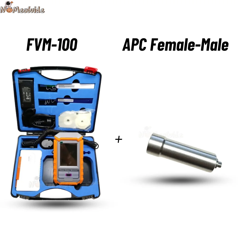 Imagem -02 - Microscópio de Sonda de Vídeo de Fibra Fvm100 Inspeção Extremidade Óptica Inspeção Facial Detector Display Ferramenta de Limpeza com Conector Apc