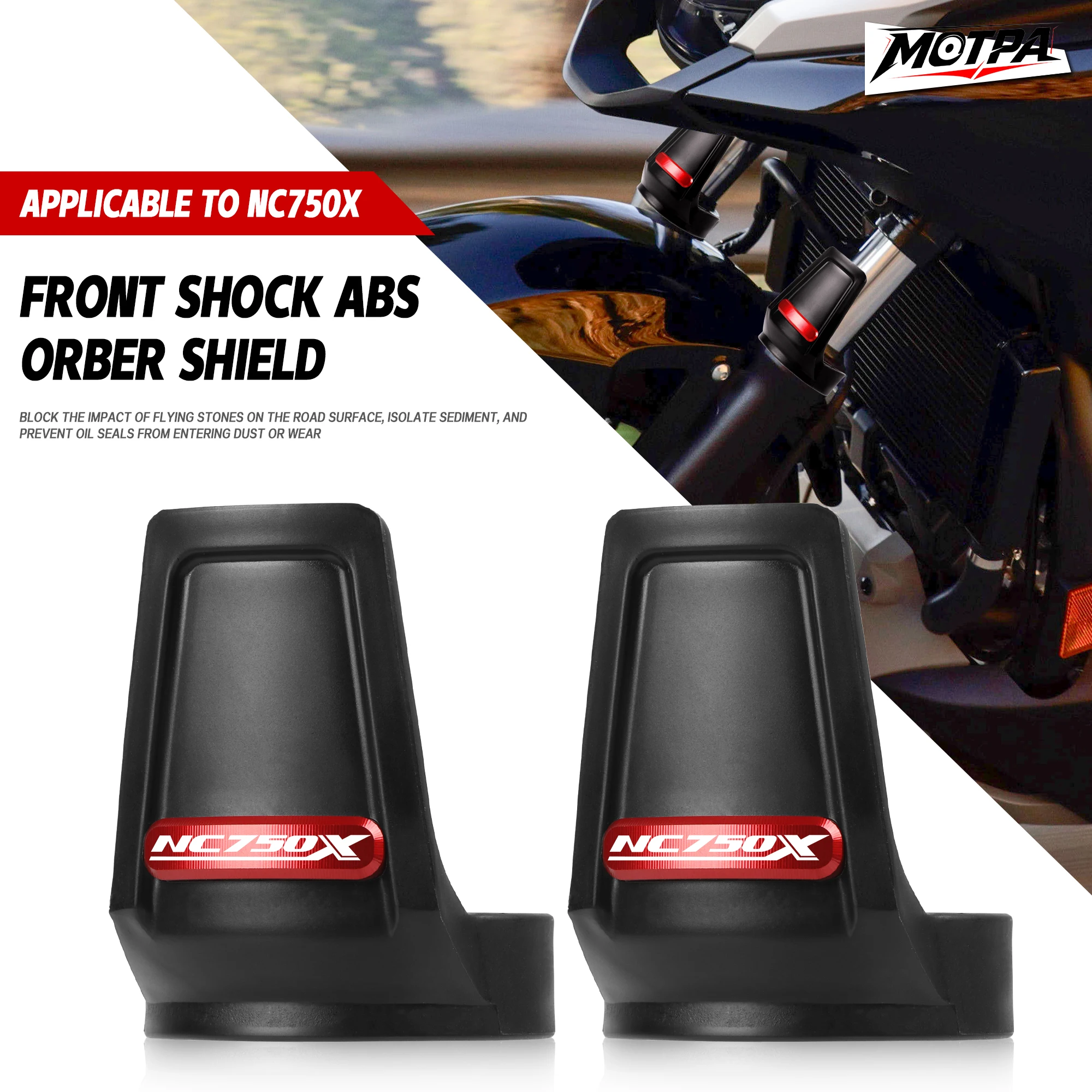 For HONDA NC750X 2023-2026 NC750X MT DCT Motorcycle Front Fork Guard Shock Absorbing Protective Shell Cover NC750X