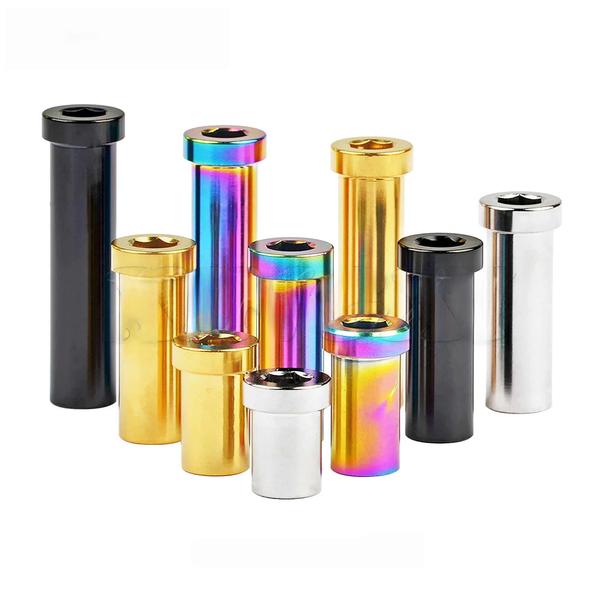 AliExpress NONE Xingxi Titanium Ti GR5 13mm 15mm 17mm 23mm 25mm 31.5mm 33mm 35mm Recessed Bicycle Brake Bolts Clamp Nut for MTB/Road Bike