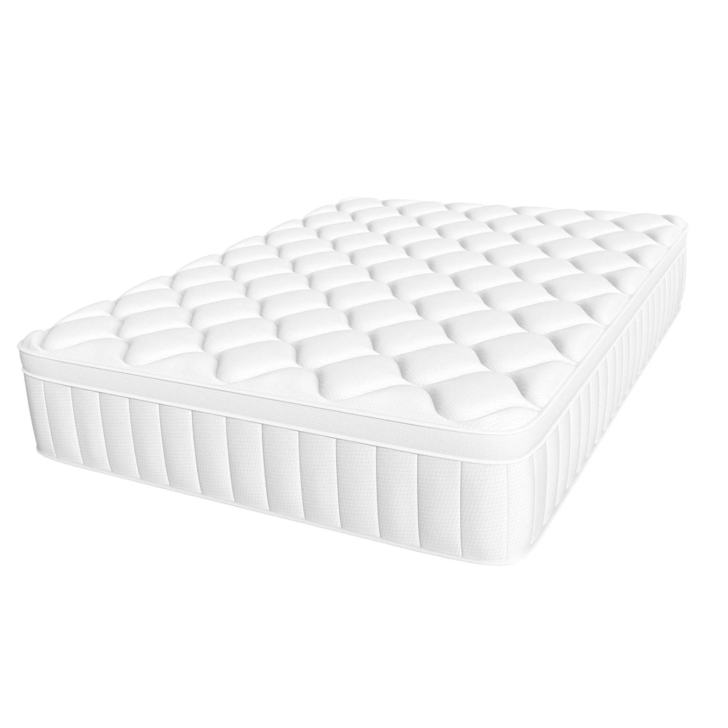 Hiazurm matras 90x200 matras met pocketveringkern 7-zone matras met veringkern matras ademend wit gemiddelde hardheid H3