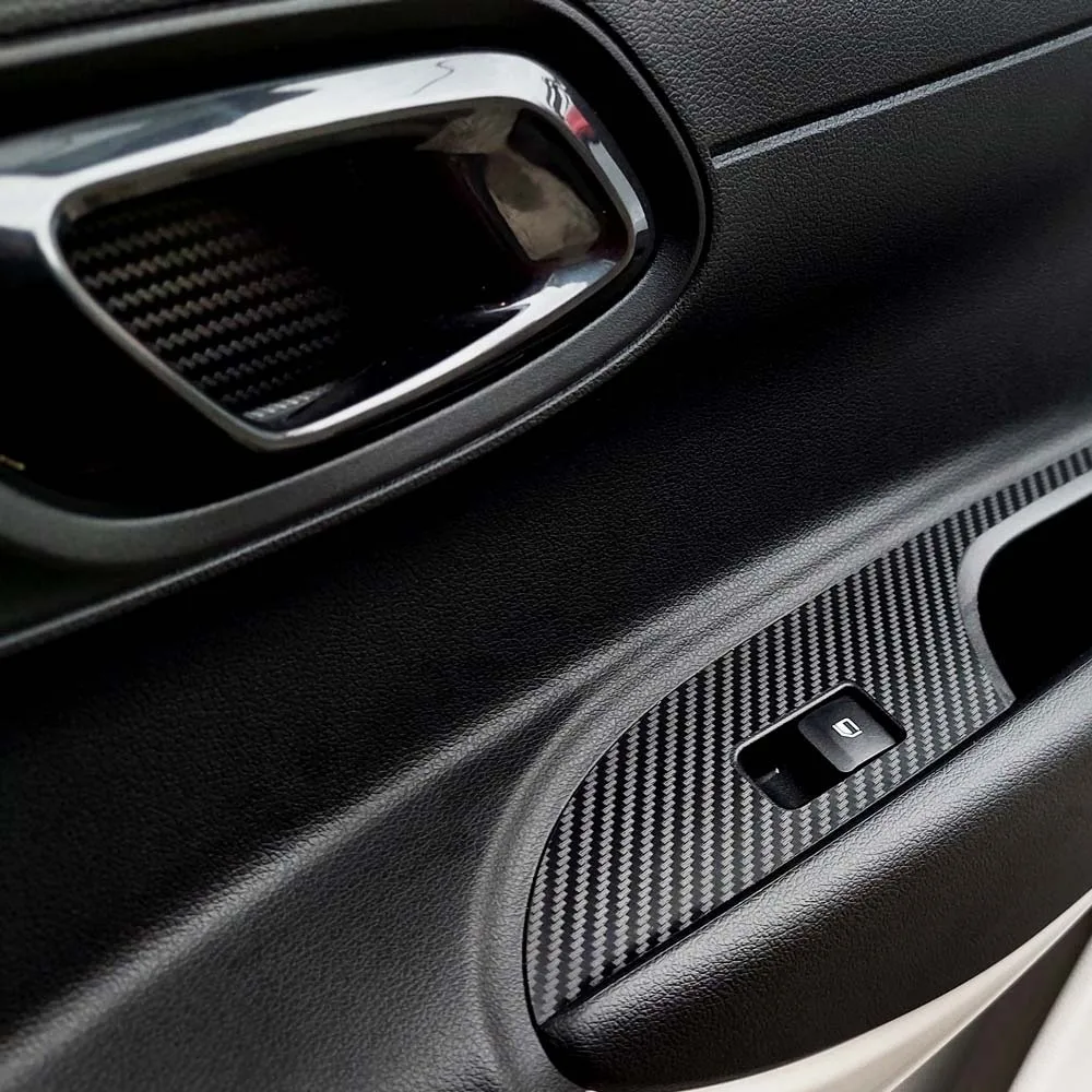 Set di finiture in vinile su misura per Hyundai̇ -İ20 İ20N – Stile carbonio opaco | Kit avvolgimento interno a quattro porte