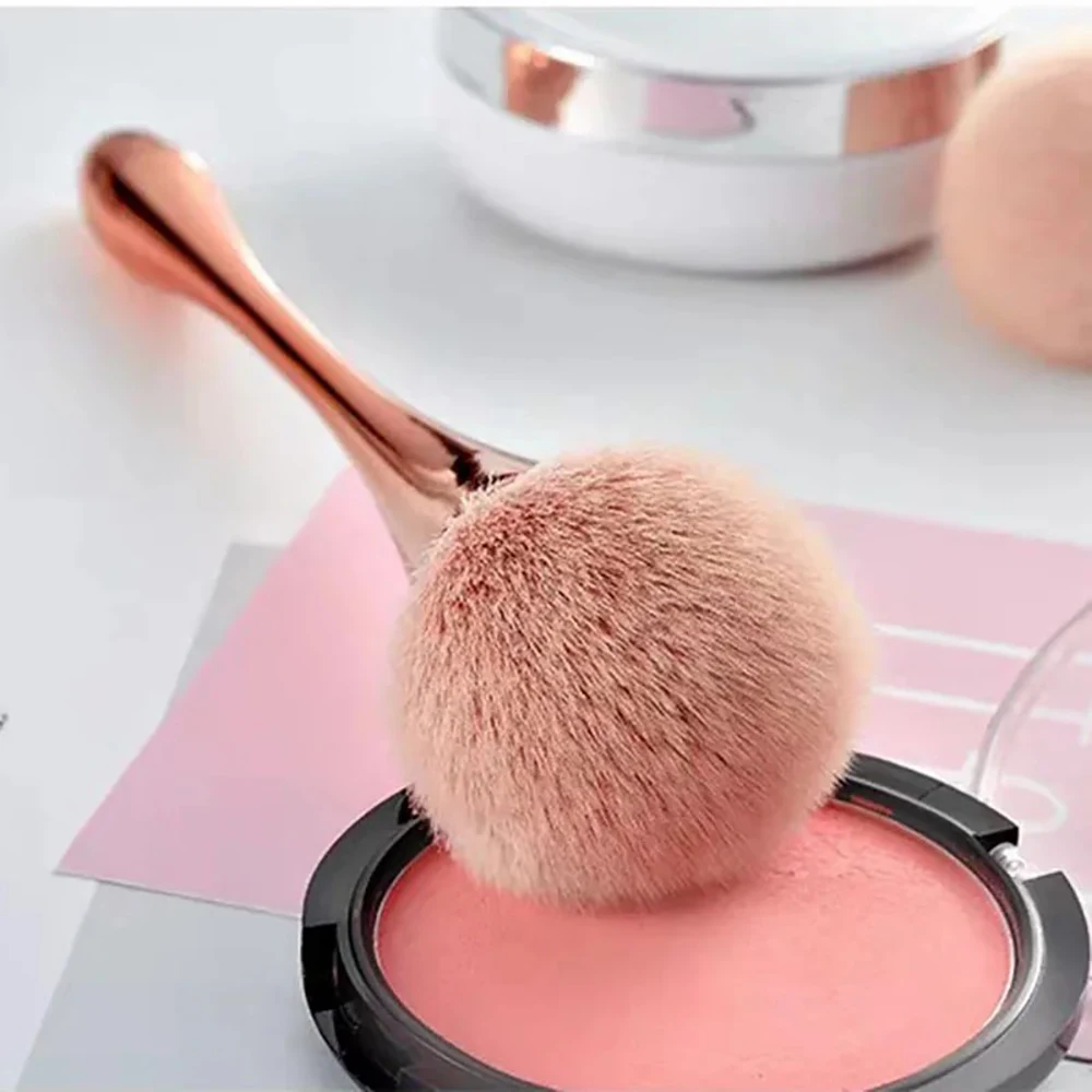 Pó blush escova profissional compõem escova grande cosméticos rosto cont cosméticos rosto cont compõem ferramenta