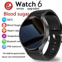 2025 New For Samsung Galaxy Watch 6 Classic Smart Watch Women Bluetooth Call HD AMOLED Voice Call NFC GPS Sports Watches Men