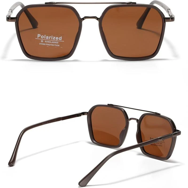 2pcs Back To School Sunglasses for Travel use, Fashion Fall/Summer 20256Geometric Frame Double Beam Sun Protection Glasses Trends, Travel Accessories, Fall Outfits, Fall Freshness, Vacation Outfits Fall Outfits 2026,Colors Sent Randomly,BOGO FREE