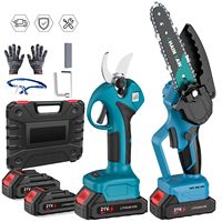 30mm Brushless Cordless Electric scissors Pruner pruning Shears Fruit Tree 8inch hand saw Compatible with Makita Battery