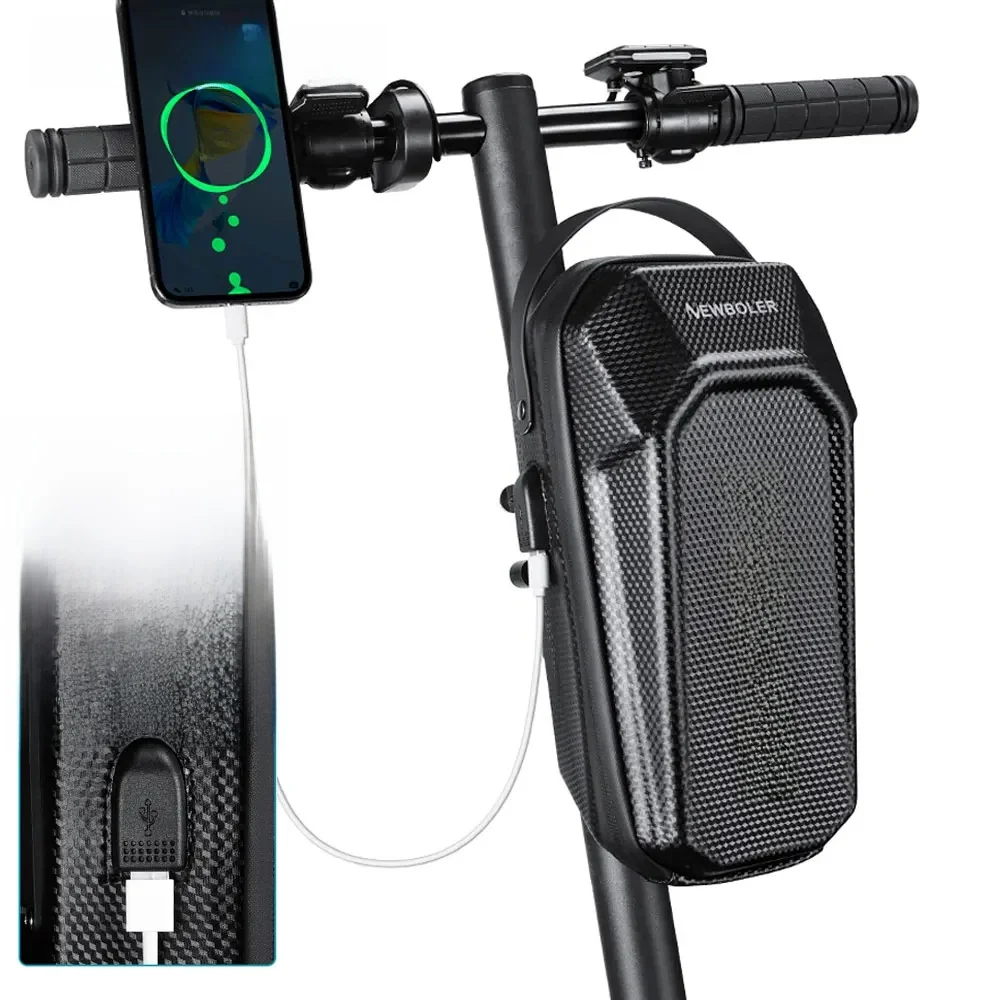 AliExpress NONE NEWBOLER 3L/5L Electric Scooter Bag Accessories Electric Vehicle Bag With USB Port Waterproof Scooter Front Bag Bike Bag