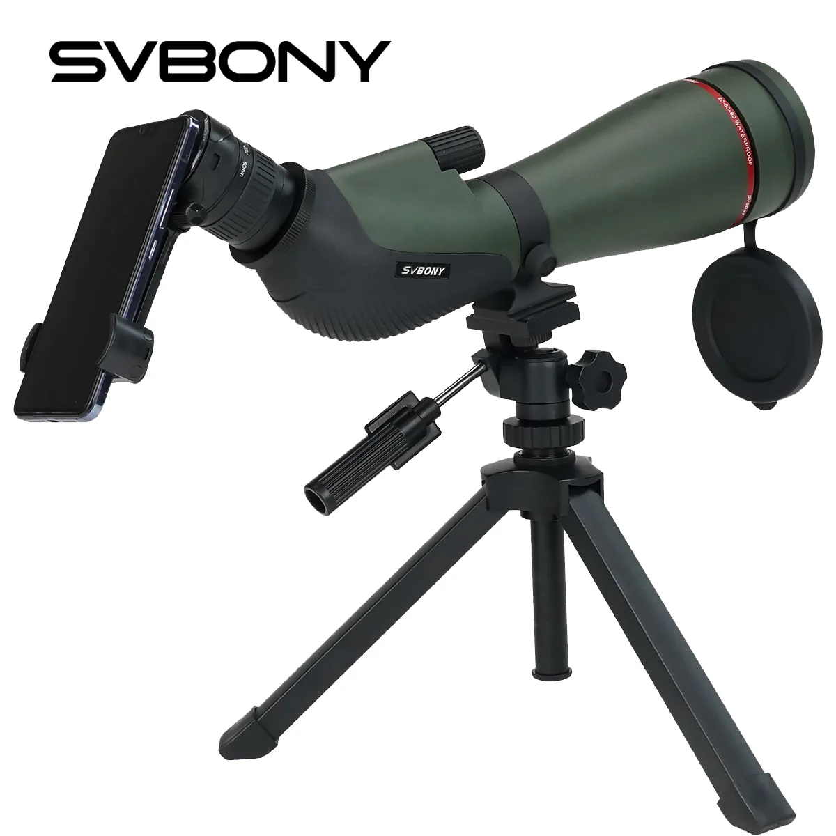 SVBONY SA412 Spotting Scope 20-60X80mm HD FMC 1.25