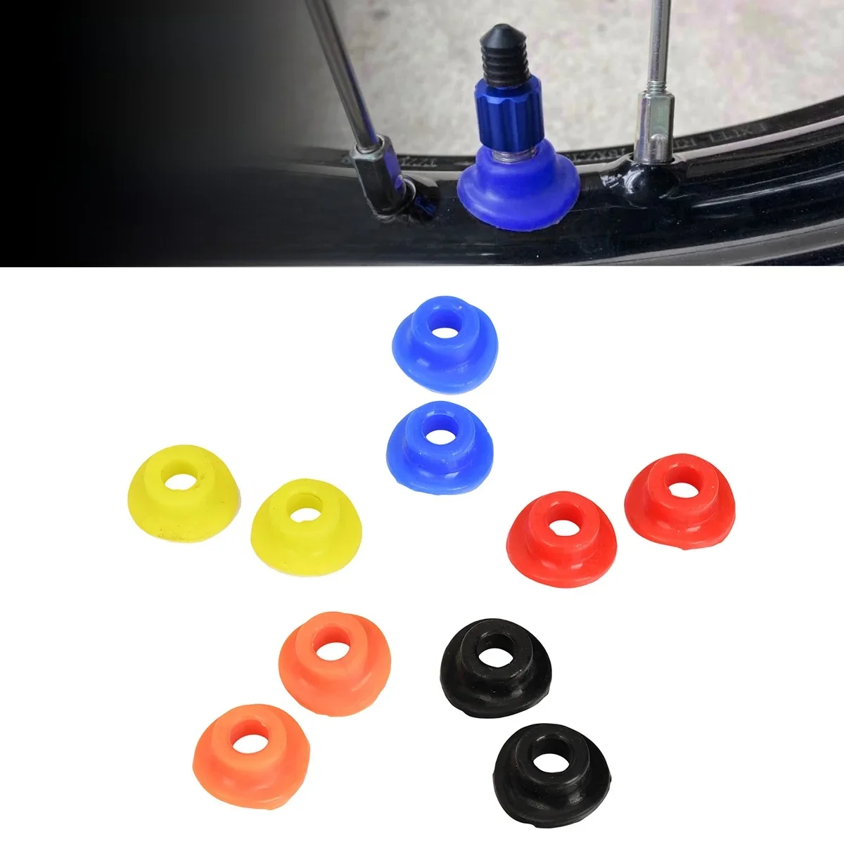 AliExpress XCMT Motorcycle Silicone Air Valve Dust Mud Guards Mouth Washers Seal Gasket For ATV UTV Dirt Bike Suzuki Yamaha Honda KTM Universal