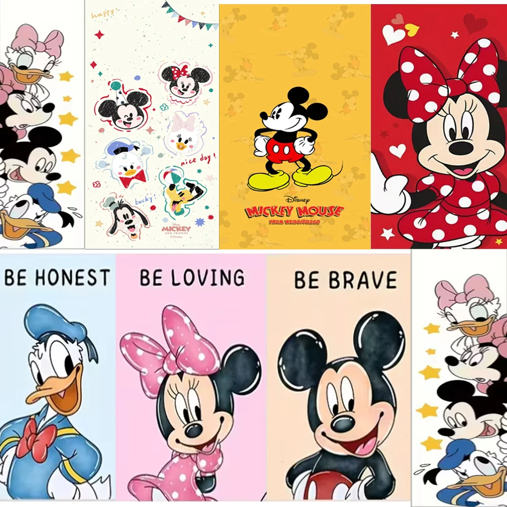 

Mickey Mouse Clubhouse Photography Disney Minnie Donald Duck Kids Birthday Party Shower Photo Background Wall Party Decoration