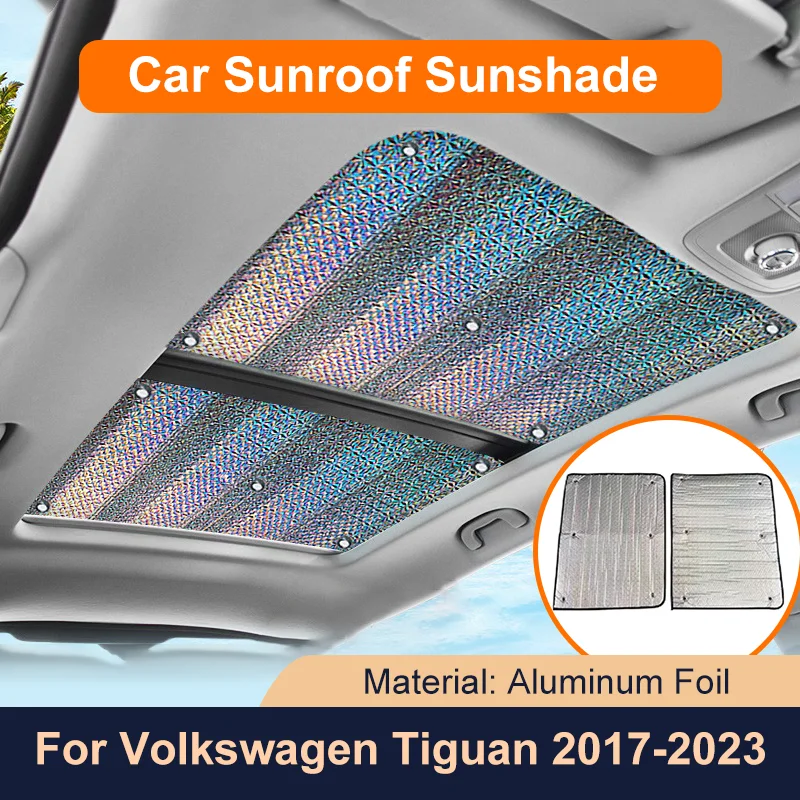 

for VW Volkswagen Tiguan MK2 2016~2024 2023 2022 2021 Car Sunroof Sunshade Roof Sunscreen Heat Insulation Windscreen Accessorie