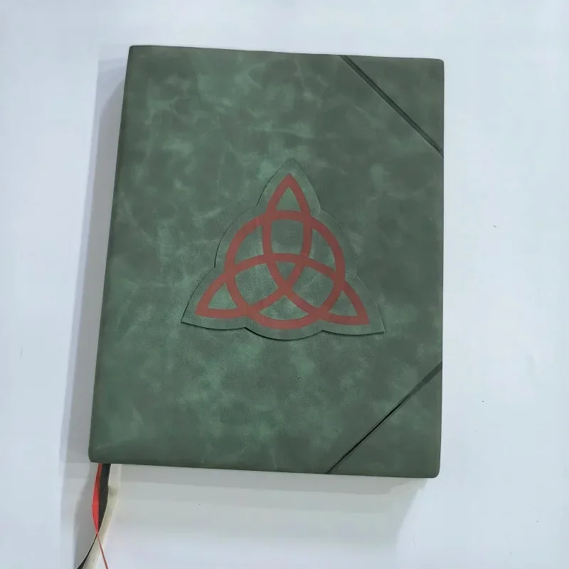 Book Of Shadows Magic Book Vintage Green Cover Spells Records Stories Bound Journal  Magic Copy Books Gift