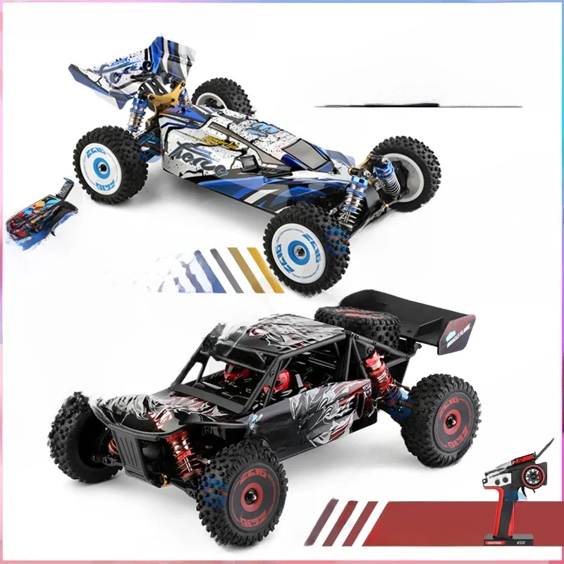 Wltoys 124016 124017 1:12 Rc Auto 2.4G V8 Afstandsbediening Borstelloze 75 Km/h Hoge Snelheid 4wd Off-Road Drift Racen Rc Speelgoed Auto Voor Jongen - afbeelding 2