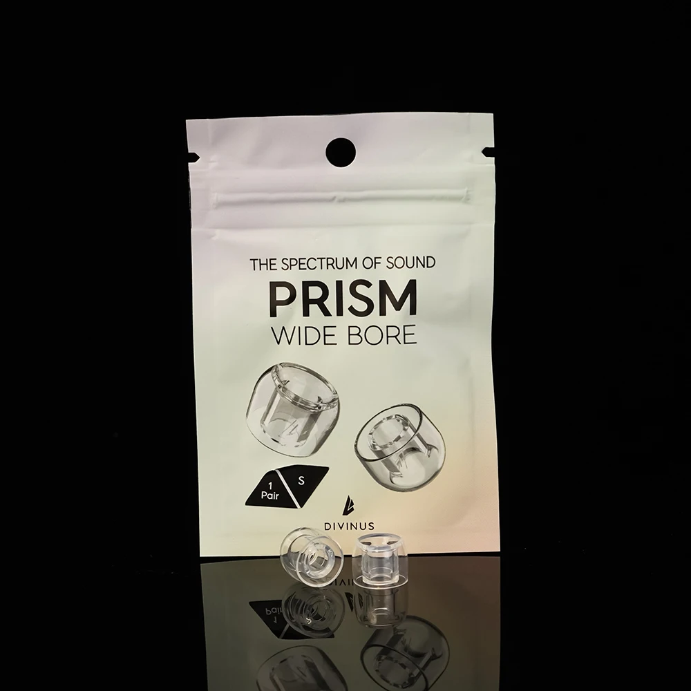 Divinus Prism LSR-Kopfhörer-Ohrstöpsel mit breiter Bohrung für 4–6 mm Düse, Kopfhörer-Ohrstöpsel für Dunu Davinci, AFUL Performer 5+2, JUZEAR 6