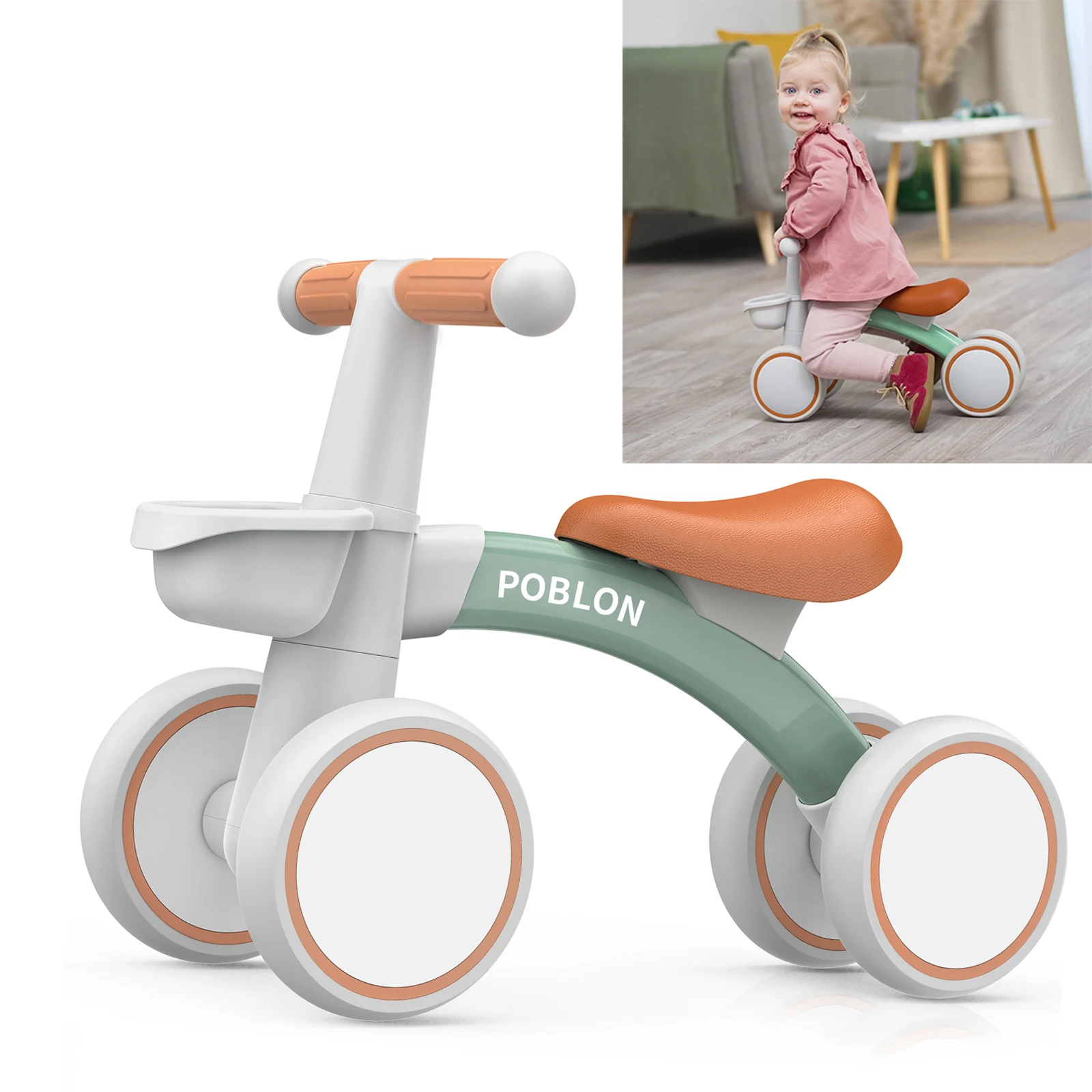Bicicleta Deslizante para Interior Exterior para Niño 135 °   Andador para bebé con diseño de caída lateral Avoi con dirección límite y cesta