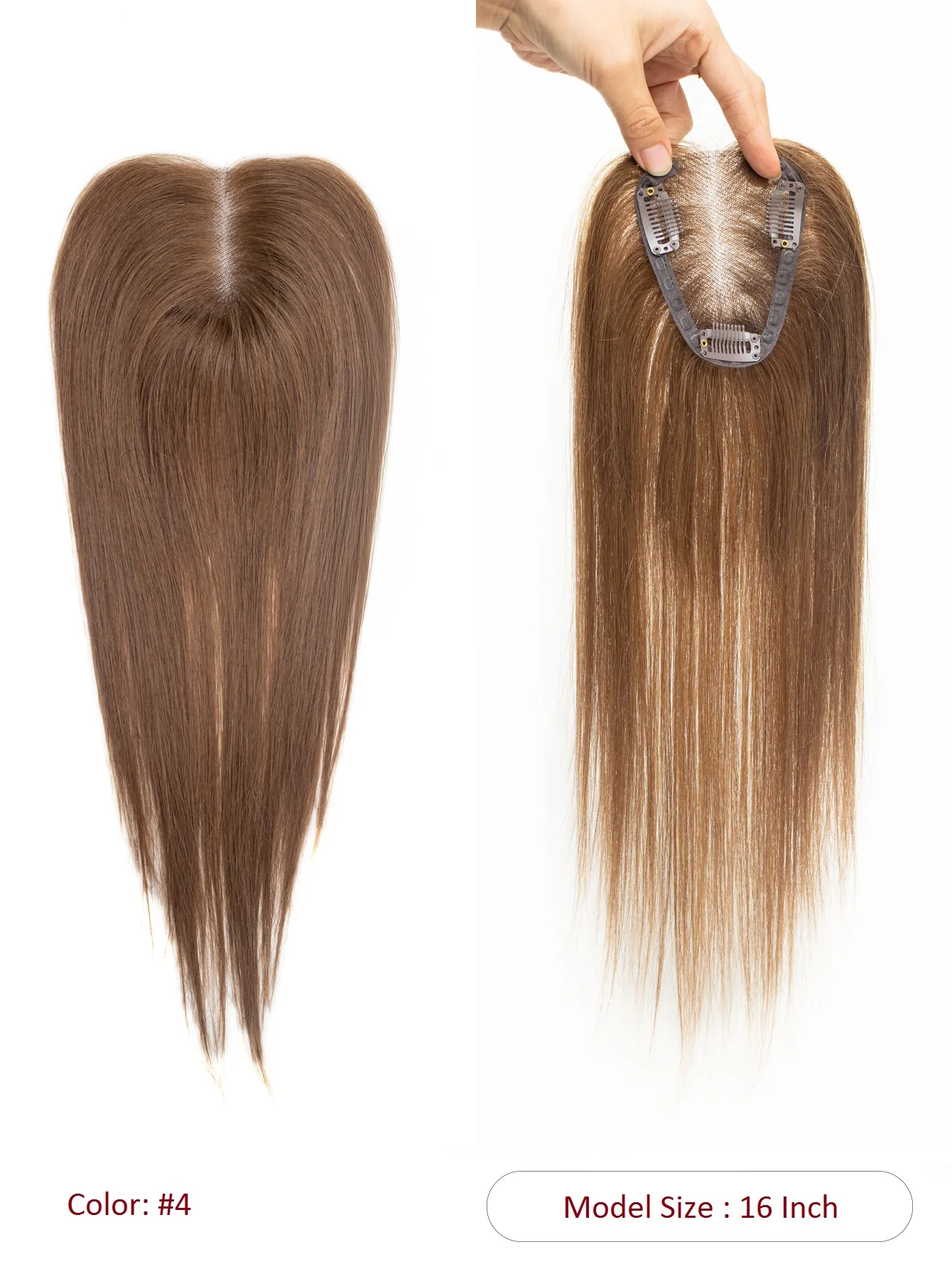 Highlight Human Hair Topper for Women's Stylish Hairpiece Easy to Wear Instant Volume And Length