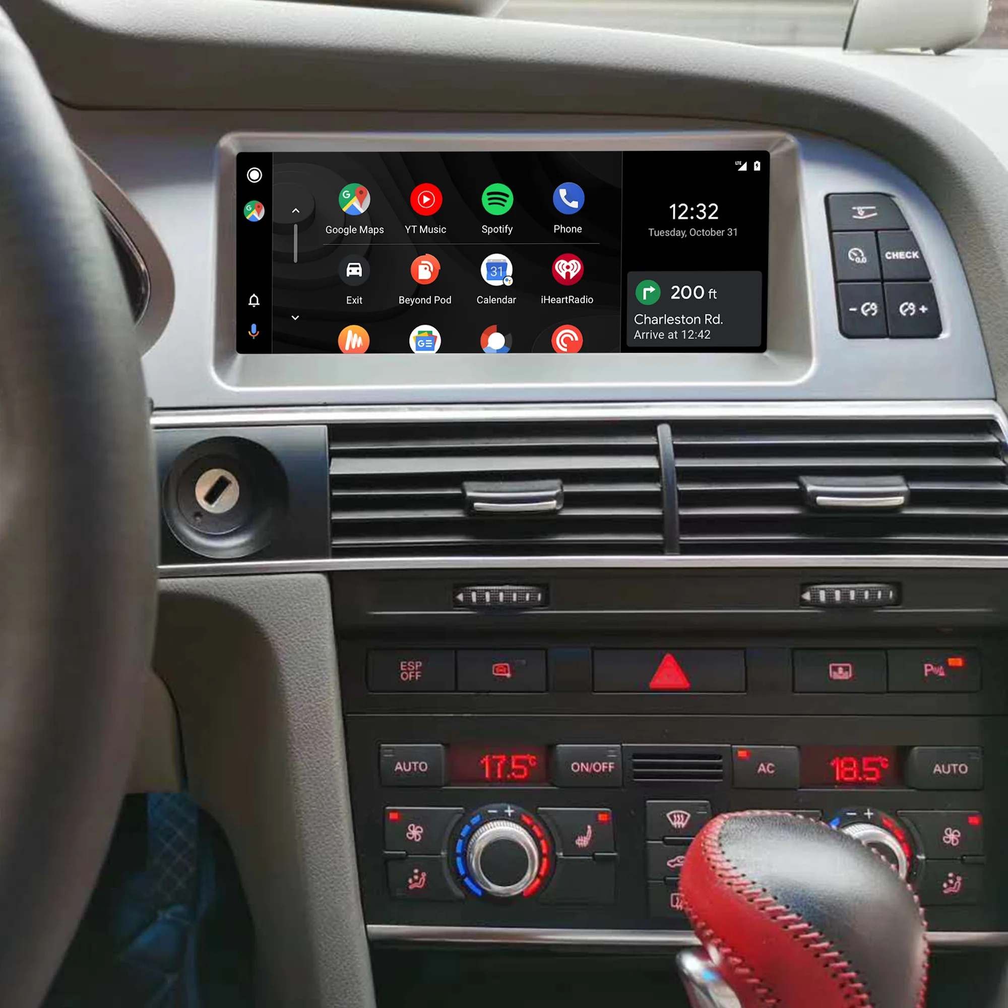 

Android 13 8.8 "touch screen car radio for Audi A6 Audi A6 A6L C6 2005-2011 with BT GPS navigation CarPlay Android Auto Stereo