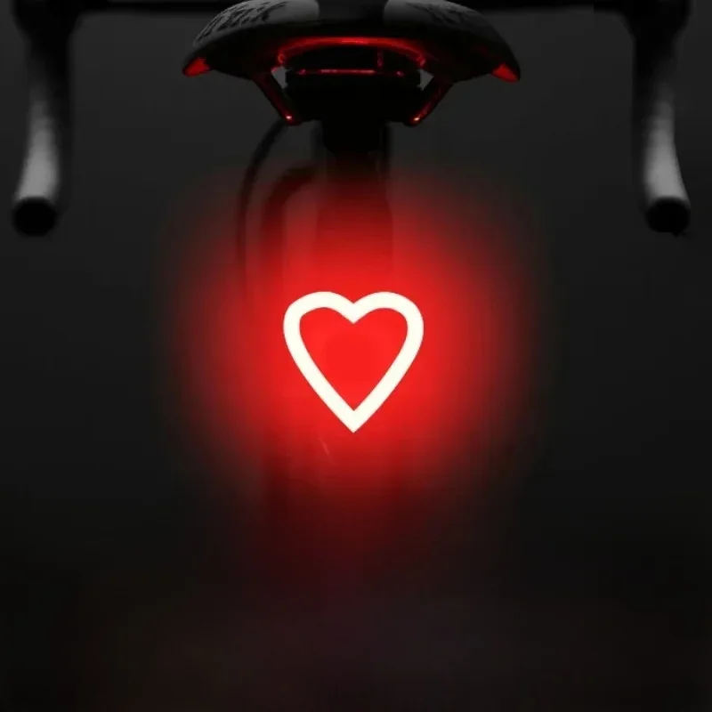 AliExpress COB Bicycle Lights IPX 6 Waterproof Bicycle Taillight USB Rechargeable Bike Rear Light Heart Shape Bike LED for Cycling Parts