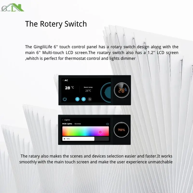 Panel de Control táctil inteligente para el hogar, interruptor inteligente con pantalla táctil, Tuya