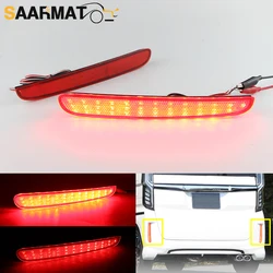 2PCS 12V LED Red Rear Fog Lamp Bumper Light For 2021-2024 Honda N-Box LED Rear Bumper Reflector Light Brake Lamp Car Accessories