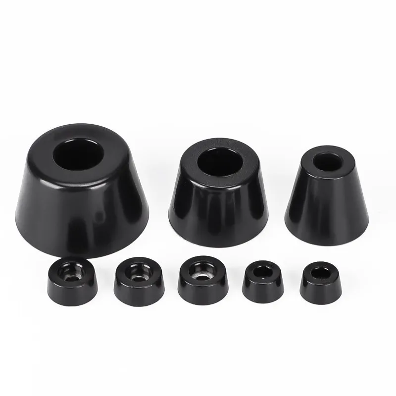 10pcs Rubber Furniture Pads Anti Slip Floor Protectors Heavy Duty Vibration Dampening Feet for Chair Table Cabinet Machine Equip