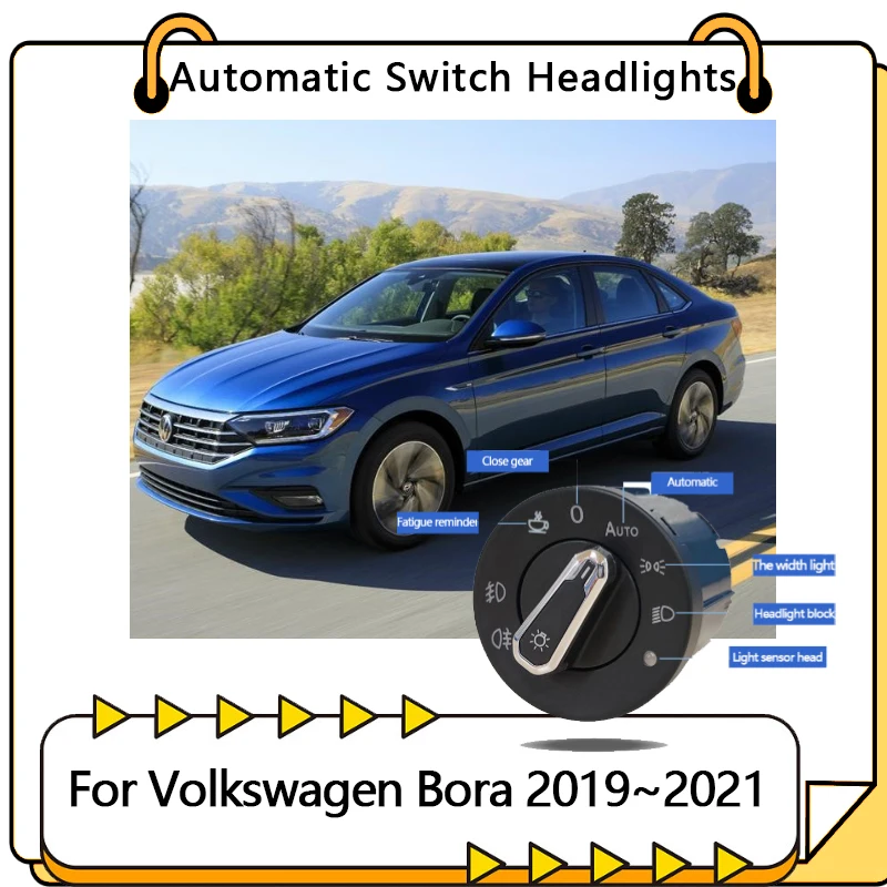 Automatic Switch For Volkswagen VW Bora MK4 2019 2020 2021 Car Accessories Auto Modified Headlight Upgrade Tuning Interior Parts