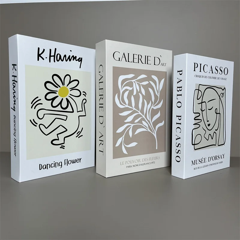 

3pcs/Set Luxury Fake Book Decoration Book Designer Living Room Decoration Simulation Books Home Decor Gifts Shooting Prop