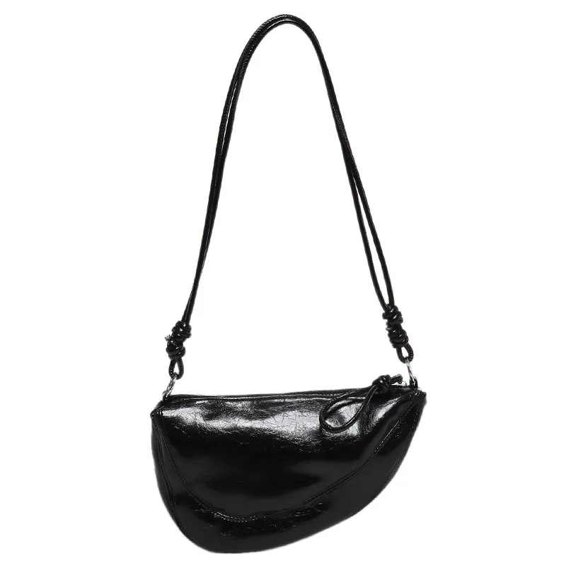 

New style, niche and high - end dumpling - shaped bag for women. It's made of soft leather, versatile, can be carried cross - bo