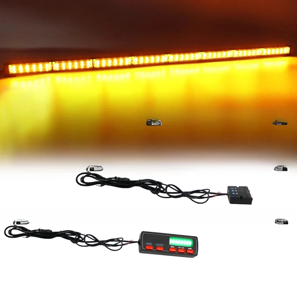 30 "35" 41 "47" 59 "Led Flitsende Lichtbalk Off-Road Politie Stroboscoop Lichte Auto Brandweerman Noodverlichting Amber Wit Rood Blauw - afbeelding 2