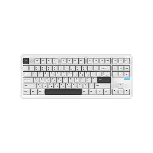 لوحة مفاتيح ميكانيكية سلكية/لاسلكية Spm Pl87W Montdol (أبيض) #1