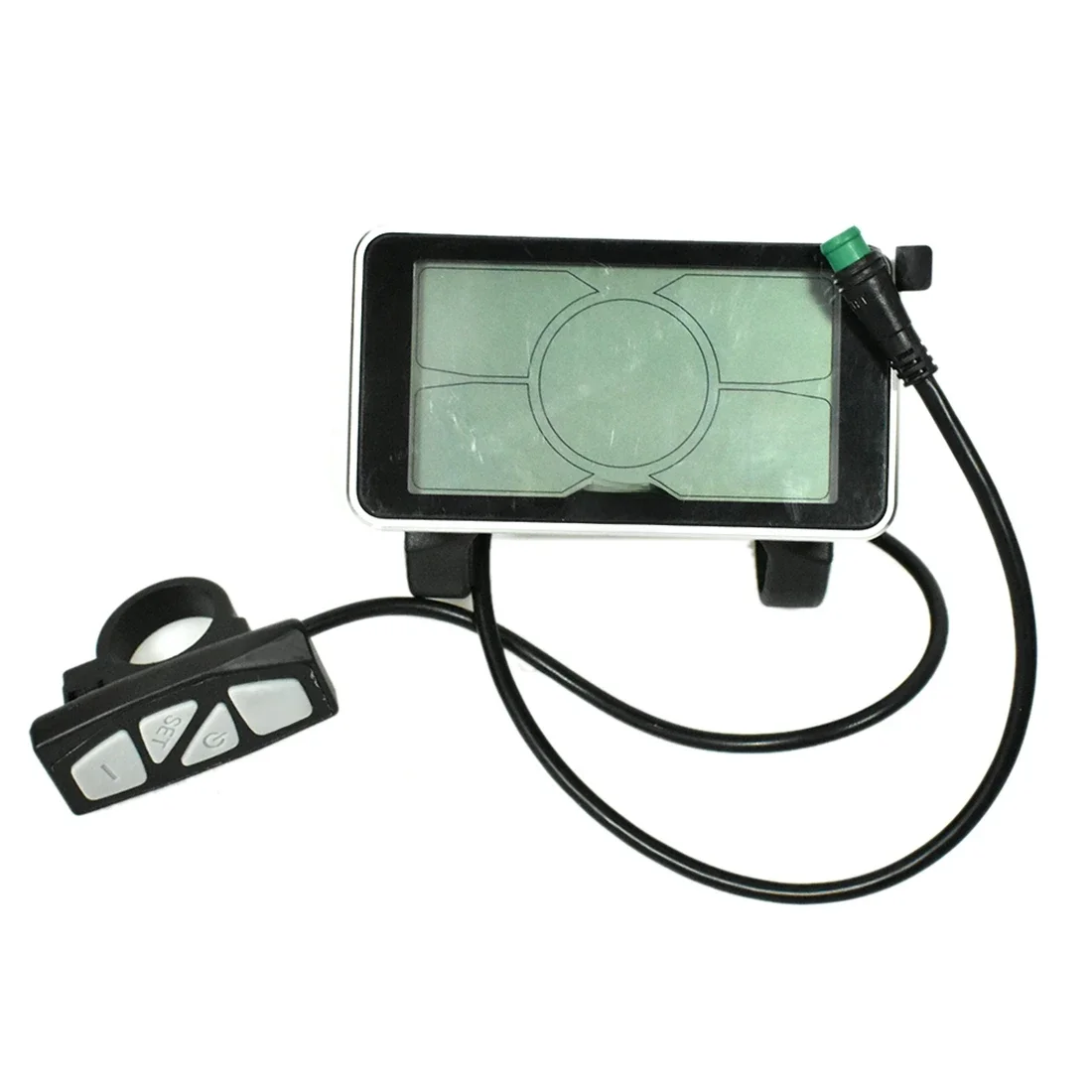 AliExpress NONE 5S Protocol 24V 36V 48V LCD C600 Big 4 Inch Big Screen Electric Bicycle Display with Waterproof Connector