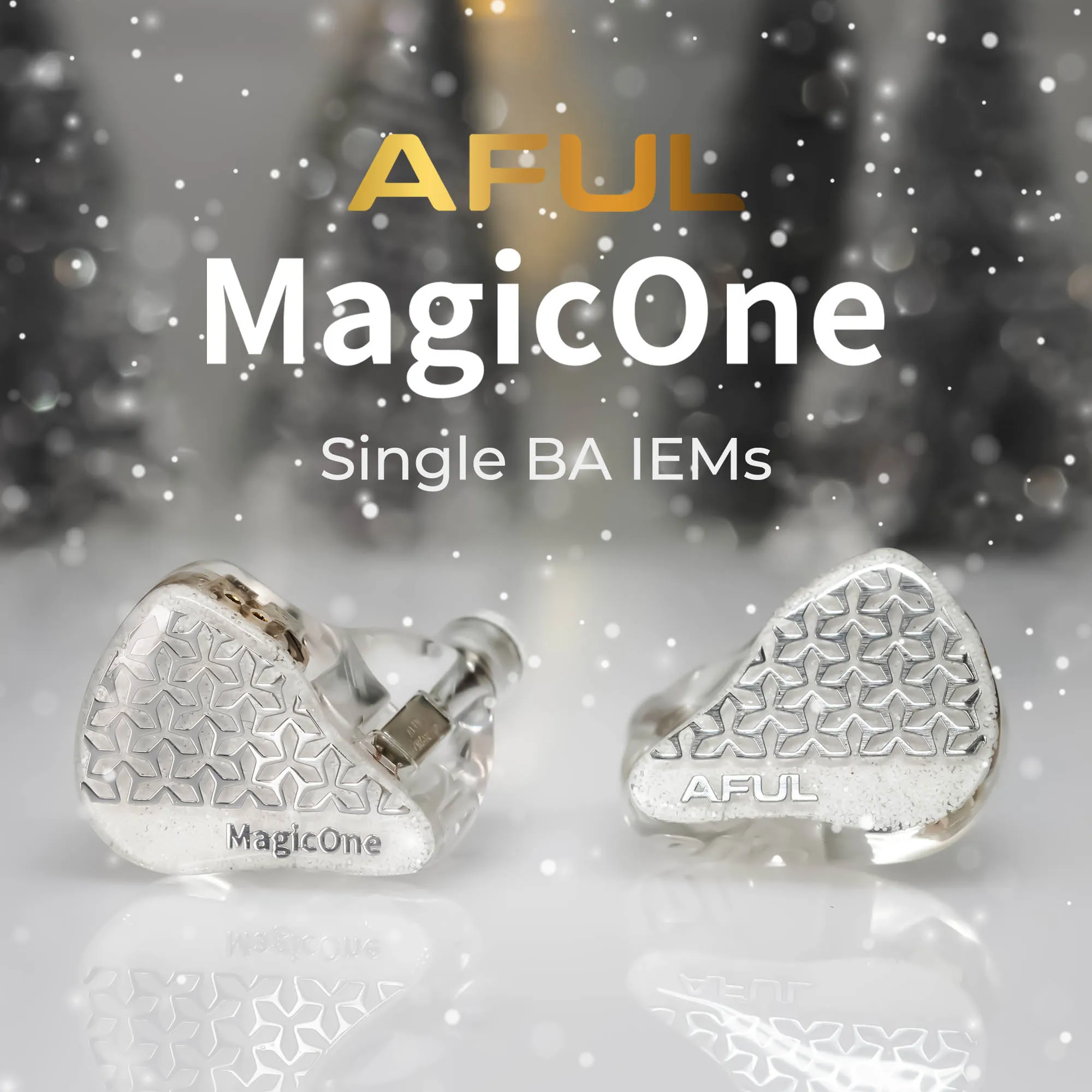 HiFiGo AFUL MagicOne Single BA Driver in-Ear Monitors, 1BA IEMs Balanced Armature Earphones with SE-Math Acoustic Technology