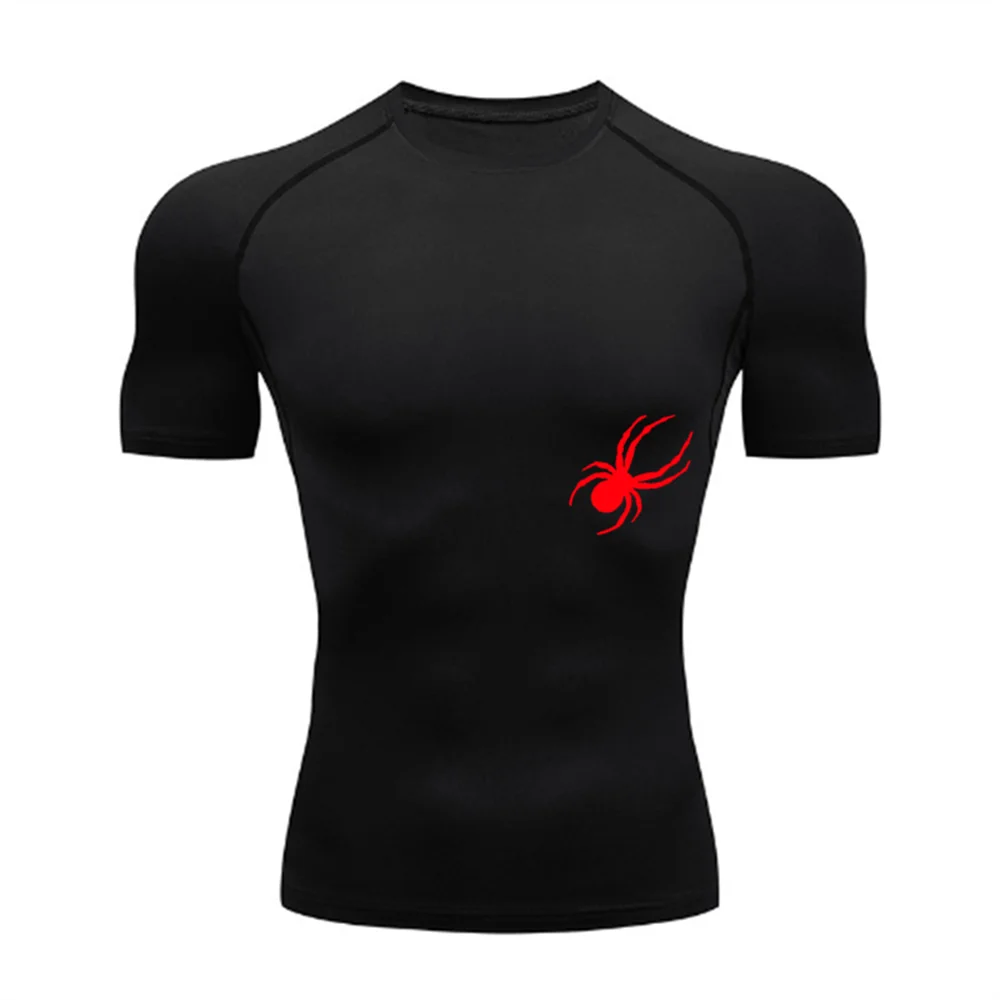 Men's Compression Shirts Summer Short Sleeves Tees T-shirt Gym Workout Fitness Running Tops Undershirts Baselayer Sportswear