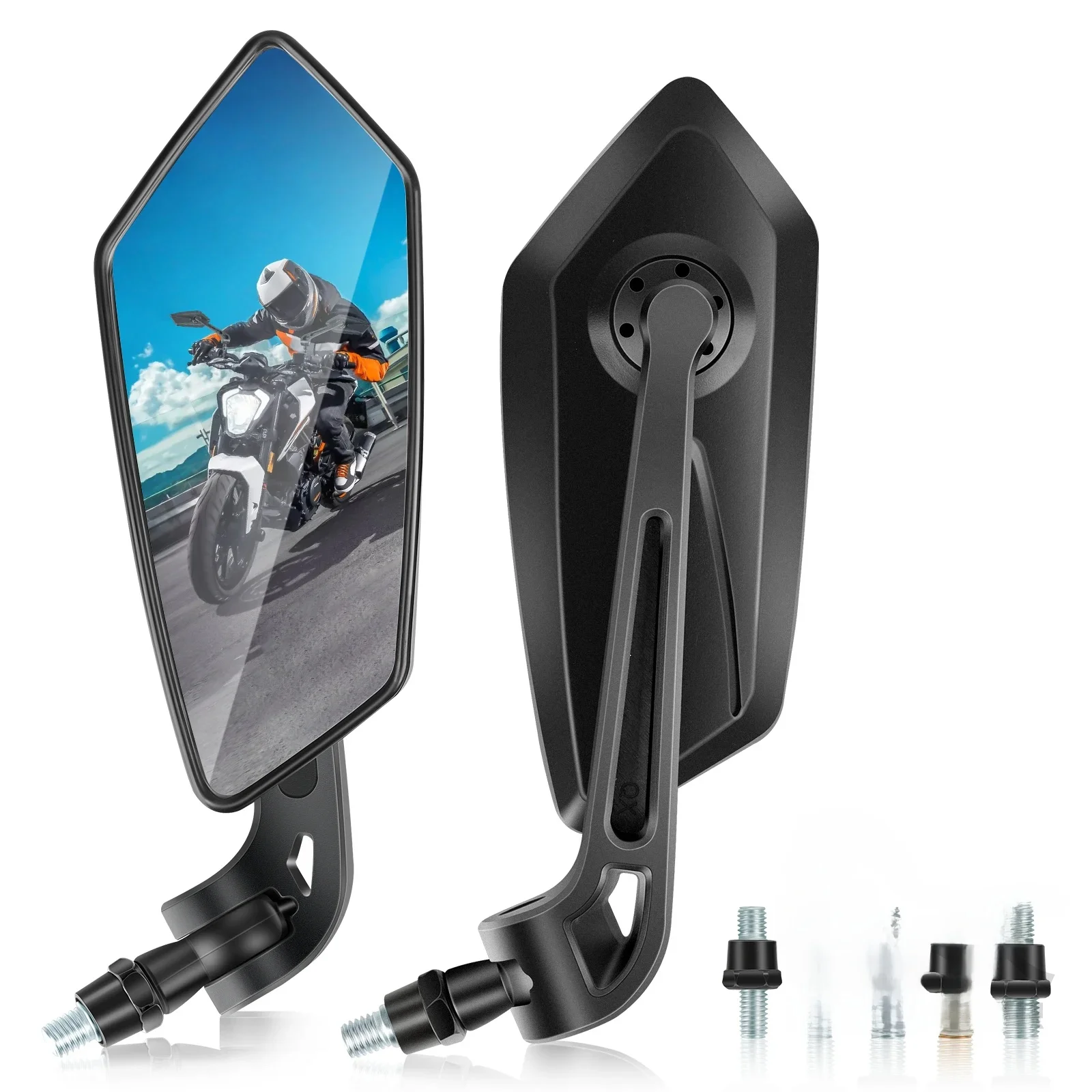 AliExpress dreamizer Rear View Mirror Reflector Adjustable Rotatable Handlebar Mirror Clear Rearview Electric Scooter Cycling Bicycle Accessorie