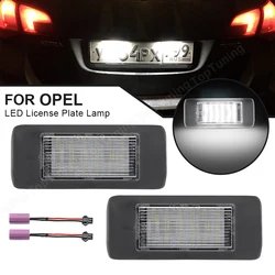 Canbus Lâmpada de Luz com Número de LED, Opel Astra J Sports Tourer Estate 2010-2015, Zafira Tourer C 2011-UP, 2 peças