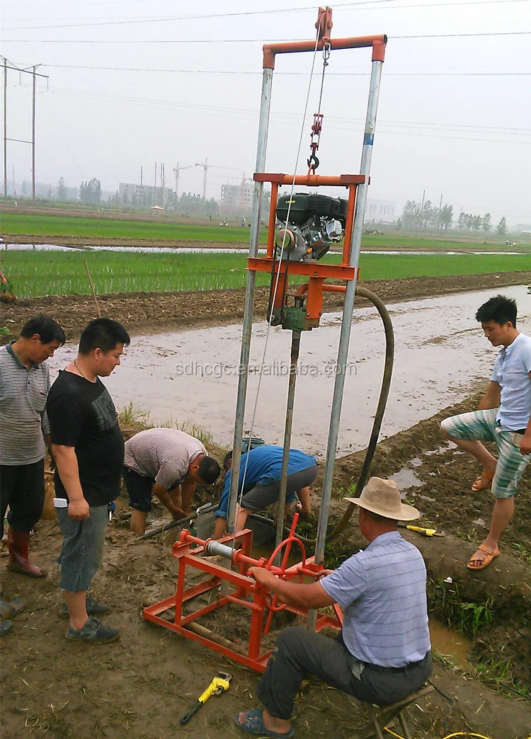 Customized 100M Diesel Water Well Drilling Rig Mini Portable Rotary Borehole Drilling Machine