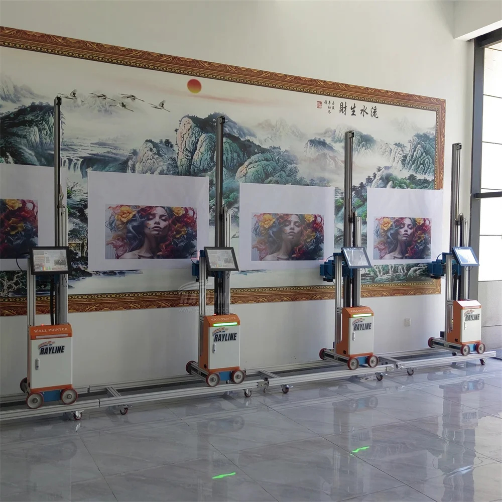 自動AI 4K壁掛けダブルヘッドデスクトップ印刷機金属紙木材大判UVフラットベッドプリンター