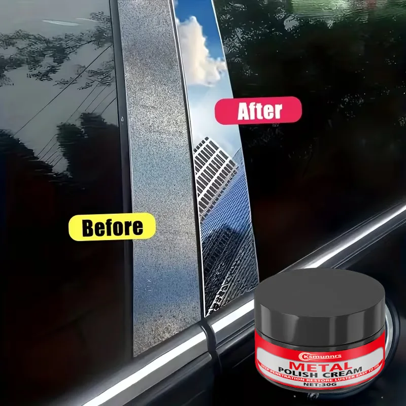 다용도 구연산 크림: 금속 광택제, 오래 지속되는 자동차/주방/욕실 광택