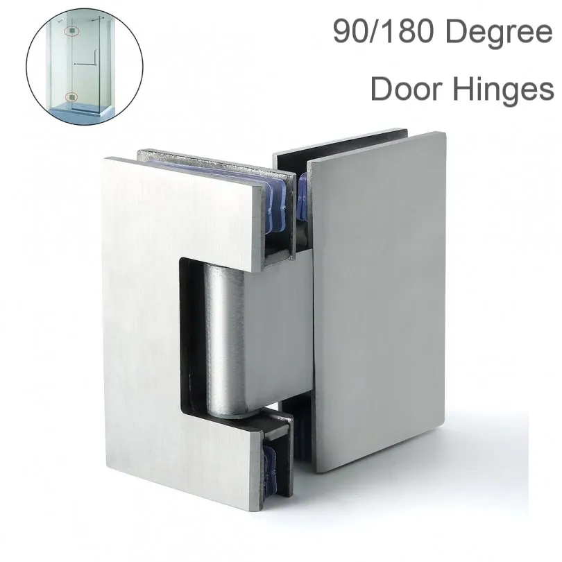 

Door Hinges Heavy Duty 90 180 Degree Glass Door Cabinet Display Cabinet Stainless Steel Bathroom Accessories Glass Door Hinge