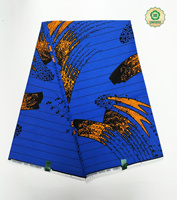 Dutch Hollandais 2025 African Wax Fabric  100% Cotton Nigeria Real Wax Block Print Tissu Batik Soft Sewing Pagne  Dresses 6yards