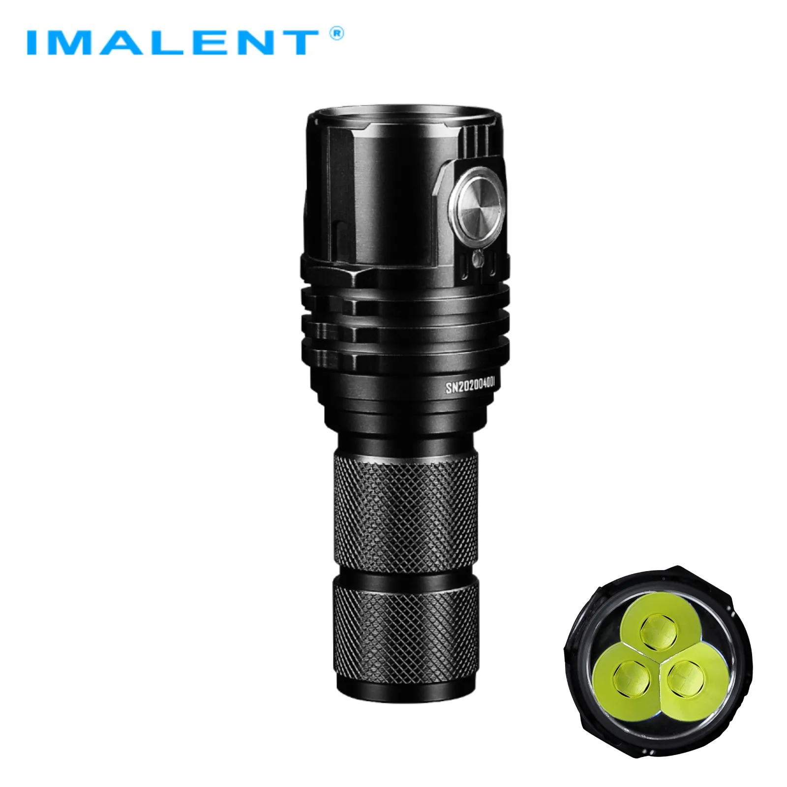 IMALENT MS03 EDC Powerful Torch 13000 Lumens Cree70.2 LEDs Handlight, Rechargeable Outdoor High Lumen Flashlight for Searching