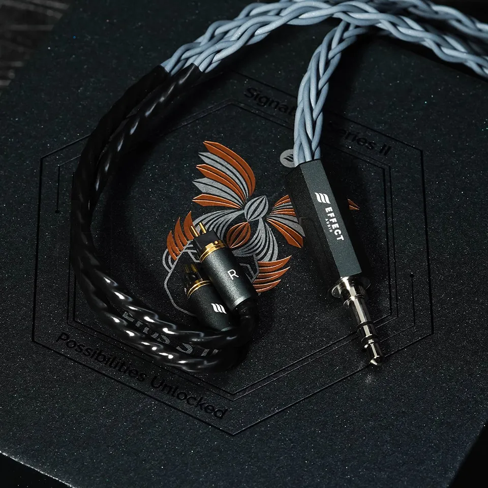Effect Audio Eros S + ConX イヤホンケーブル Effect Audio Eros S | Pure Silver Copper IEM Upgrade Cable – Bloom