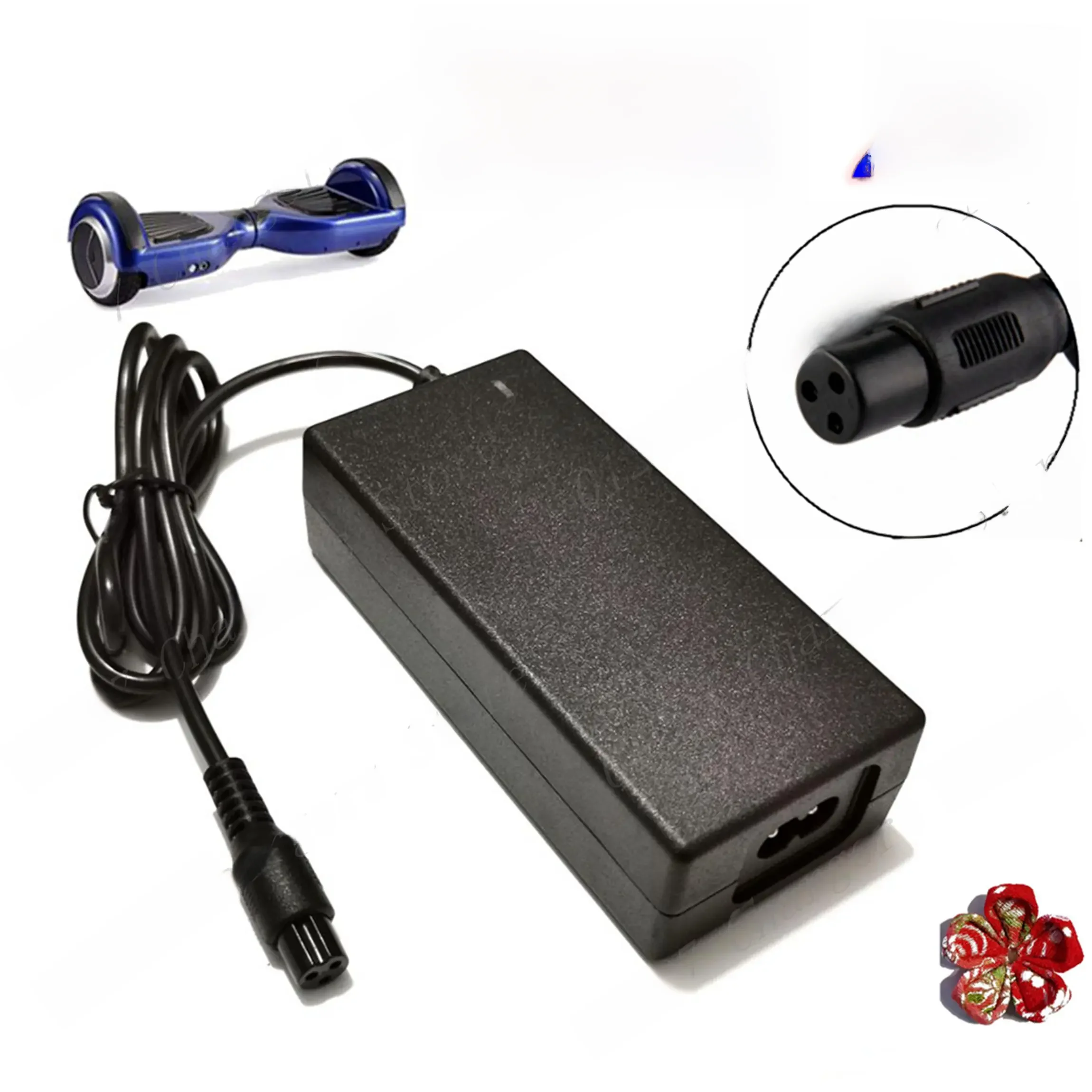 AliExpress NONE 42V 2A Universal Battery Charger,  UK/EU/US/AU Plug，100-240VAC Power Supply for Self Balancing Scooter hoverboard charger