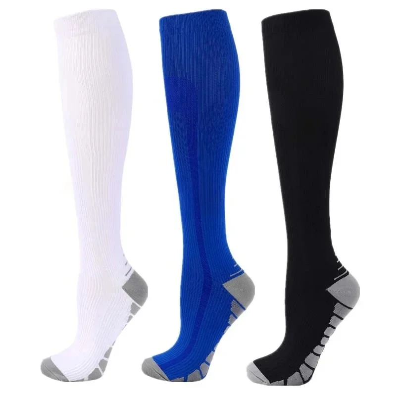 AliExpress Running Compression Socks Anti Fatigue Varicose Veins 20-30mmHg Sports Socks Men Women Gym Outdoor Running Football Cycling Golf