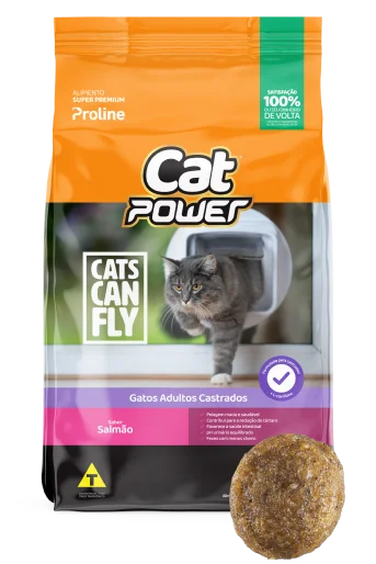 Cat Ration Power Super Premium Adult Cats Castrated Salmon Flavor-10,1kg