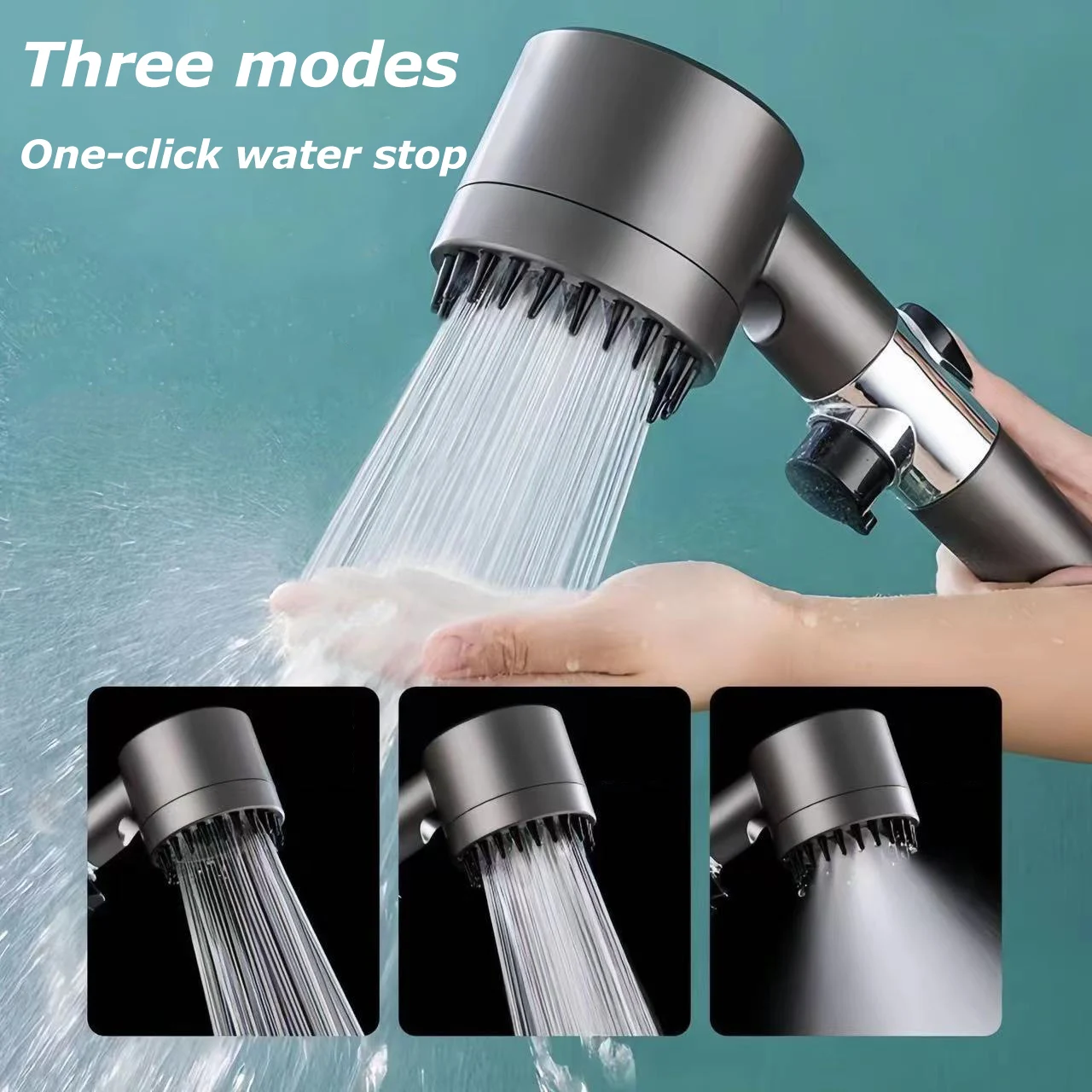 

3 Modes Shower Head High Pressure Showerhead Portable Filter Rainfall Faucet Tap Bathroom Bath Home Innovative Accessories