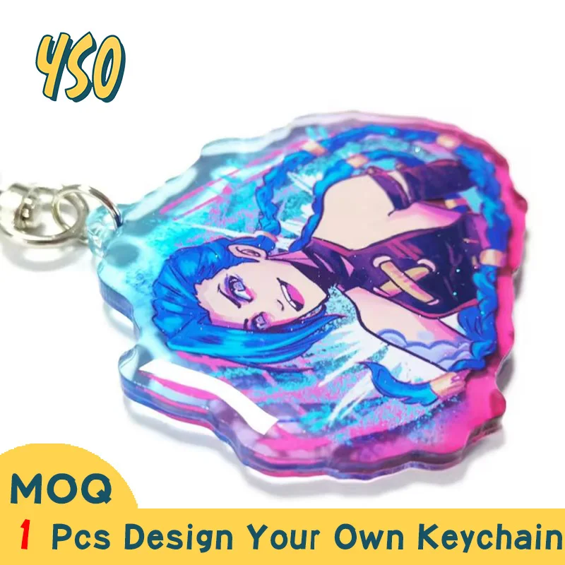 

YSO CNC Алмазная вырезка акриловый ключ на заказ Бестселлер Оптовая Продажа деликатесное анимационное милое фото